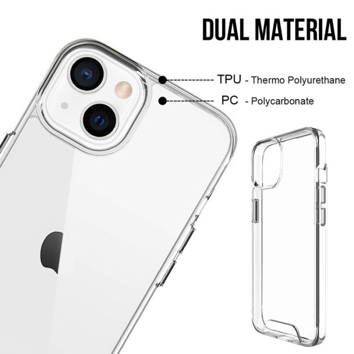 Чохол TPU Space Case transparent для Apple iPhone 15 Plus Прозорий  (ITS-L-00000065802_1)