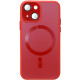 Чохол TPU+Glass Sapphire Midnight with MagSafe для Apple iPhone 14  Червоний/Red