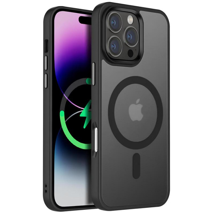 Чохол Ummi Colorful with MagSafe для Apple iPhone 16 Pro (6.3') Чорний/Black
