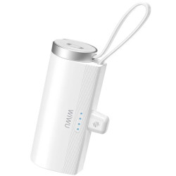 Портативний ЗП Power Bank WIWU W026 2 in 1 Type-C з БЗП For Apple Watch 15W 5000 mAh White  (ITS-L-00000071980_1)