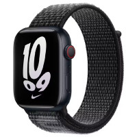 Ремінець Nylon для Apple Watch 38/40/41/42mm(ser.10) Black/Summit White  (ITS-L-00000039057_31)