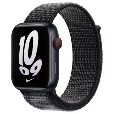Ремінець Nylon для Apple Watch 38/40/41/42mm(ser.10) Black/Summit White  (ITS-L-00000039057_31)
