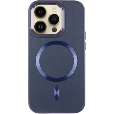 Шкіряний чохол SnapCase with MagSafe для Apple iPhone 16 Pro (6.3') Dark Blue  (ITS-L-00000075480_3)