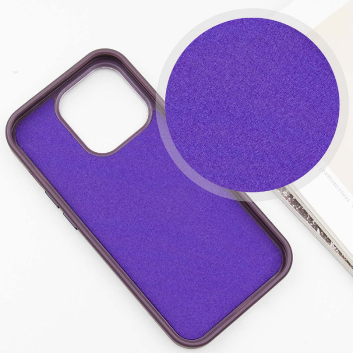 Шкіряний чохол SnapCase with MagSafe для Apple iPhone 16 Pro (6.3') Dark Purple