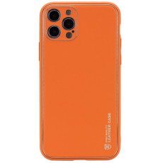 Шкіряний чохол Xshield для Apple iPhone 14 Pro Max Помаранчевий/Apricot