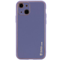 Шкіряний чохол Xshield для Apple iPhone 14  Сірий/Lavender Gray  (ITS-L-00000057268_10)