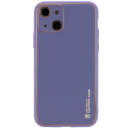 Шкіряний чохол Xshield для Apple iPhone 14  Сірий/Lavender Gray  (ITS-L-00000057268_10)