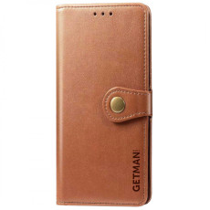 Шкіряний чохол-книжка GETMAN Gallant (PU) для TECNO Spark 10 Pro Коричневий  (ITS-L-00000065476_2)