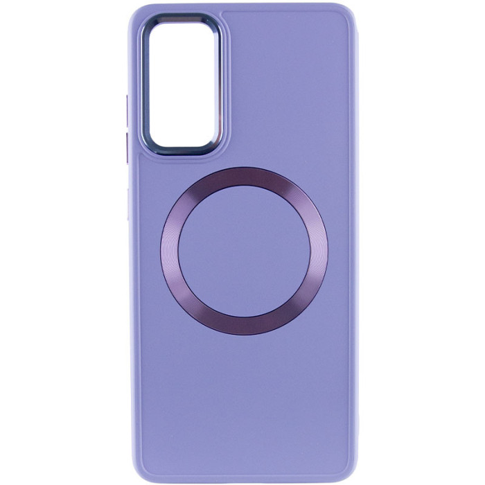TPU чохол Bonbon Metal Style with MagSafe для Samsung Galaxy S24+ Бузковий/Dasheen  (ITS-L-00000068648_10)