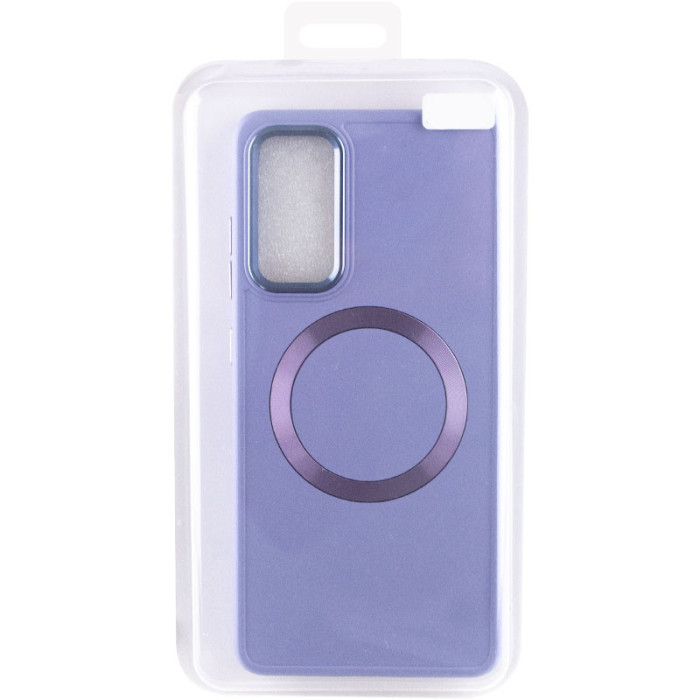 TPU чохол Bonbon Metal Style with MagSafe для Samsung Galaxy S24+ Бузковий/Dasheen  (ITS-L-00000068648_10)