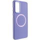 TPU чохол Bonbon Metal Style with MagSafe для Samsung Galaxy S24+ Бузковий/Dasheen  (ITS-L-00000068648_10)