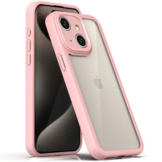 TPU чохол Transparent + Colour 1,5mm для Apple iPhone 15  Pink  (ITS-L-00000070572_3)
