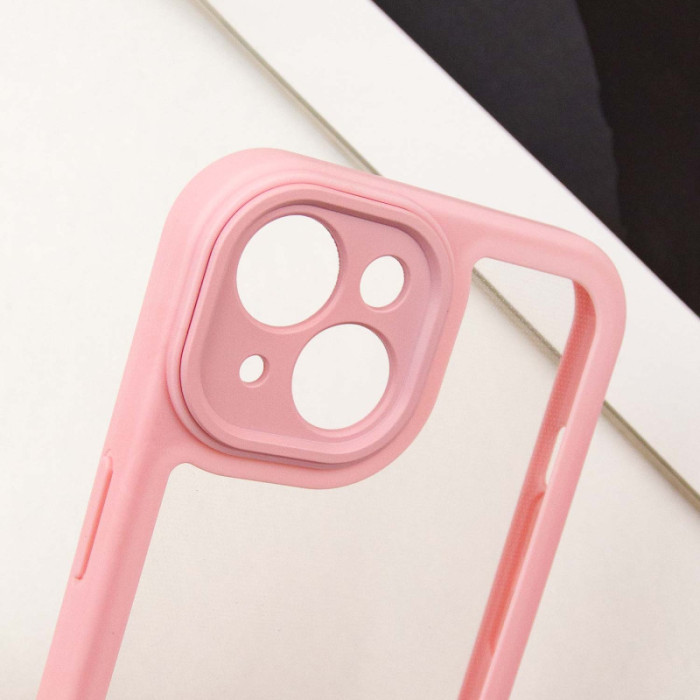 TPU чехол Transparent + Colour 1,5mm для Apple iPhone 15 
