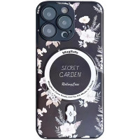 TPU+PC чохол Secret Garden with MagSafe для Apple iPhone 16 Pro (6.3') Black  (ITS-L-00000074299_1)