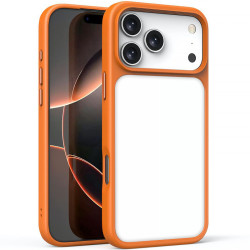 TPU+PC чохол Metal Buttons для Apple iPhone 17 Pro Max (6.9') Помаранчевий/Orange