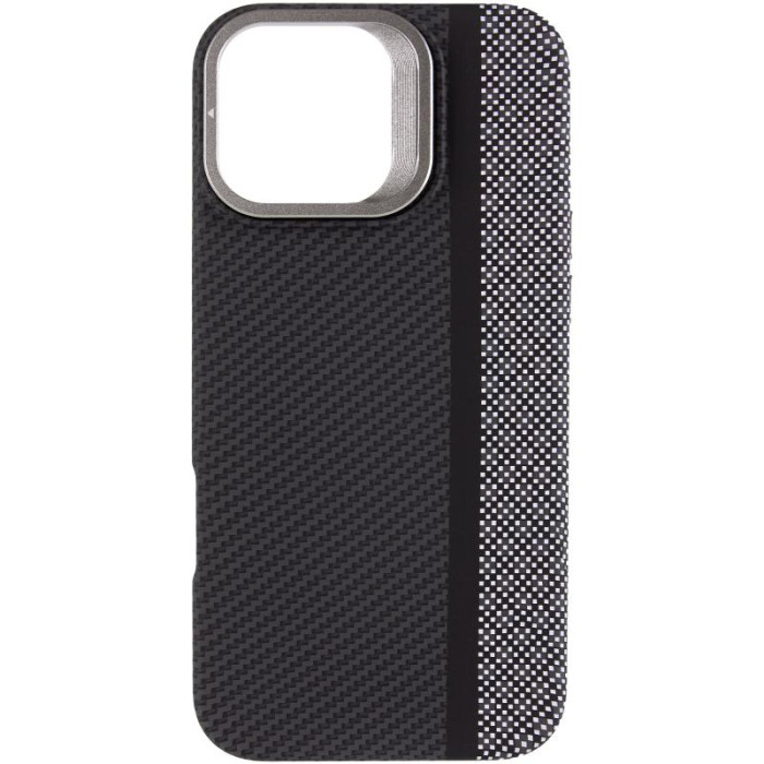 TPU чохол Pixel Craft with MagSafe для Apple iPhone 17 (6.3') Carbon Line