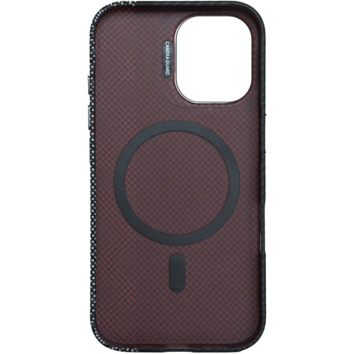 TPU чохол Pixel Craft with MagSafe для Apple iPhone 17 (6.3') Carbon Line