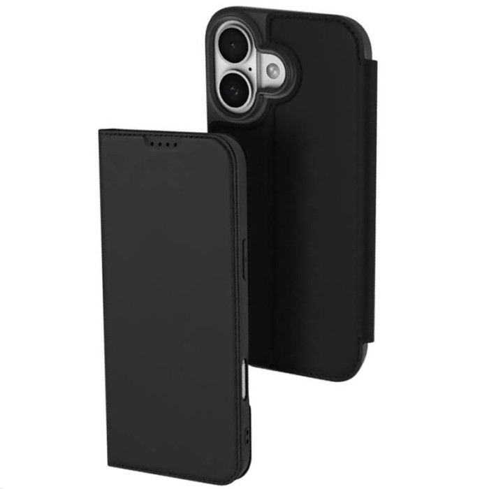 Чохол-книжка Dux Ducis з кишенею для візиток для Apple iPhone 17 (6.3') Чорний