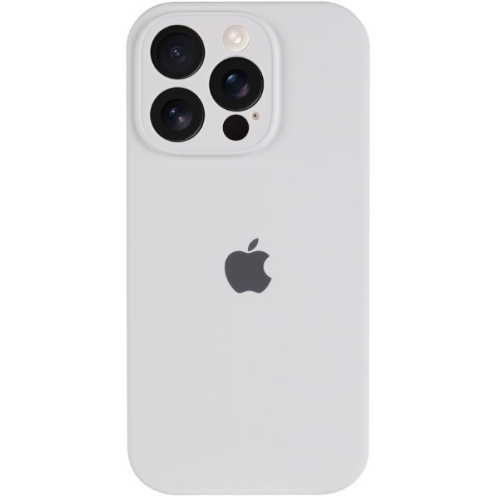 Чохол Silicone Case Full Camera Protective (AA) для Apple iPhone 14 Pro Max Білий/White