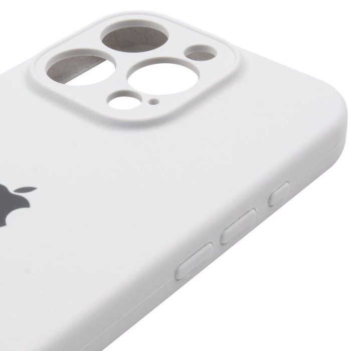 Чохол Silicone Case Full Camera Protective (AA) для Apple iPhone 14 Pro Max Білий/White