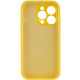 Чохол Silicone Case Full Camera Protective (AA) для Apple iPhone 15 Pro Max Жовтий/Yellow