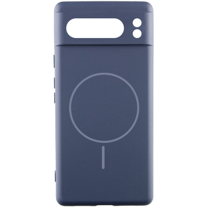 Чохол Silicone Cover Lakshmi Full Camera (AA) з Magnetic Fit для Google Pixel 8 Pro Темно-синій/Midnight blue