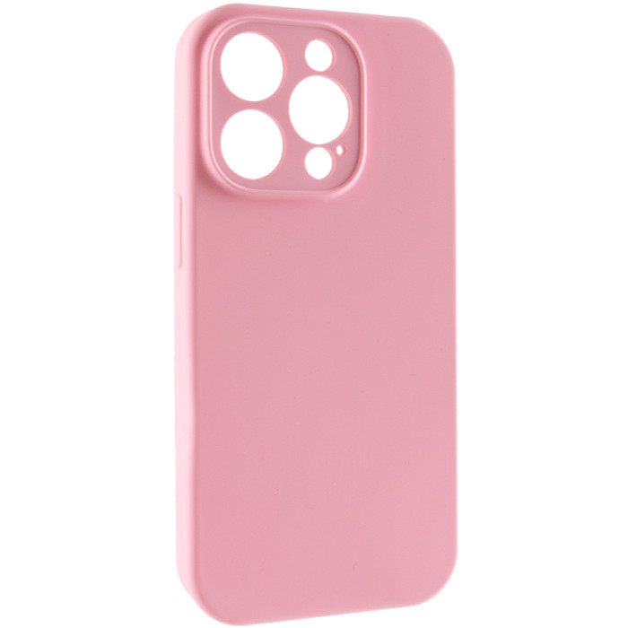 Чохол Silk Full Camera Protective (AA) NO LOGO для Apple iPhone 14 Pro  Рожевий/Light pink