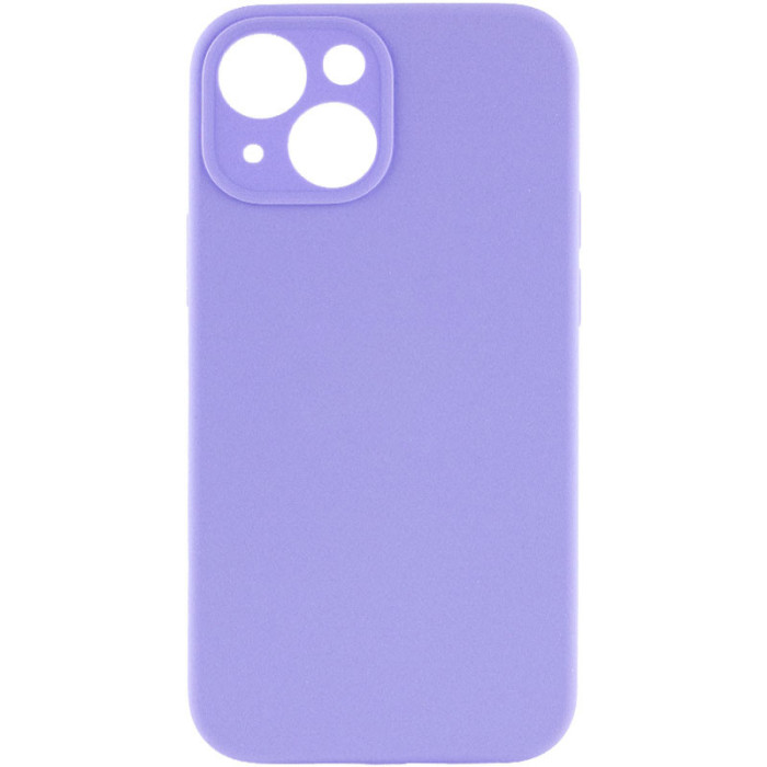 Чохол Silk Full Camera Protective (AA) NO LOGO для Apple iPhone 15 Plus Бузковий/Dasheen