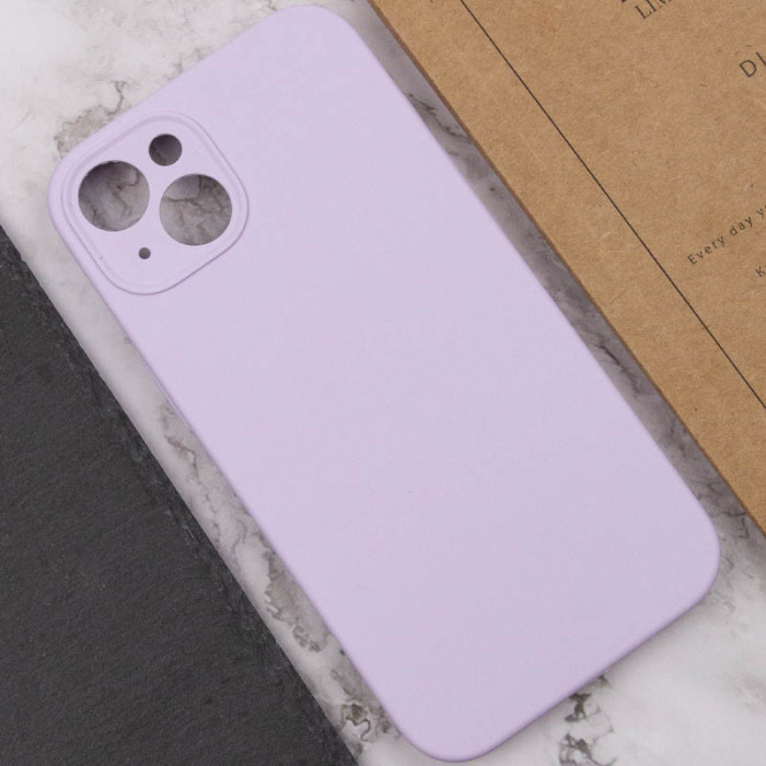 Чохол Silk Full Camera Protective (AA) NO LOGO для Apple iPhone 15 Plus Бузковий/Lilac