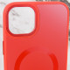 Чохол TPU+Glass Sapphire Midnight Open Camera with MagSafe для Apple iPhone 15  Червоний/Red