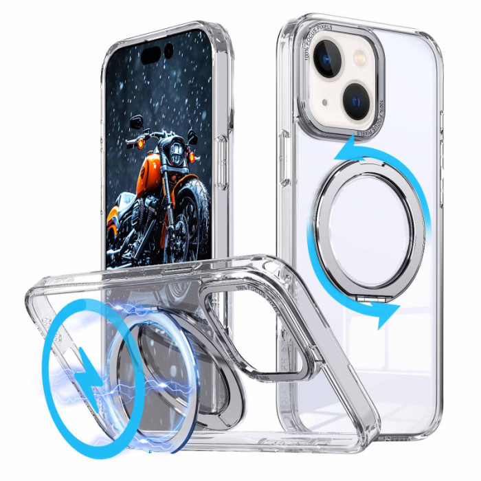 Чохол TPU+PC Empire with MagSafe and Ring для Apple iPhone 15  Clear