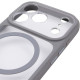 Чохол TPU+PC GETMAN Moon Clear з MagSafe для Apple iPhone 15 Pro  Grey