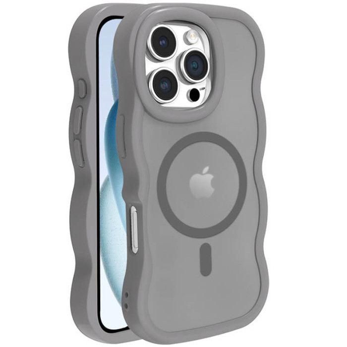 Чохол TPU+PC Undine with MagSafe для Apple iPhone 16 Pro (6.3') Grey