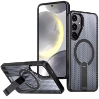 Чохол TPU Breeze with MagSafe stand для Samsung Galaxy S25+/S24+ Black  (ITS-L-00000083529_1)