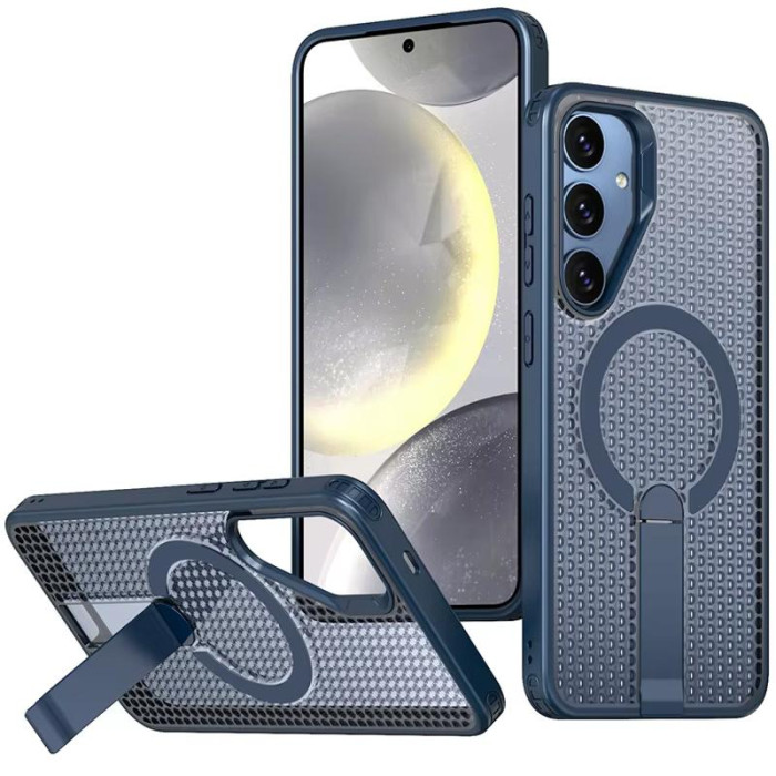 Чохол TPU Breeze with MagSafe stand для Samsung Galaxy S25+/S24+ Blue