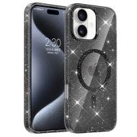 Чохол TPU Eclipse Sparkle (MagFit) для Apple iPhone 16  Black  (ITS-L-00000077644_1)