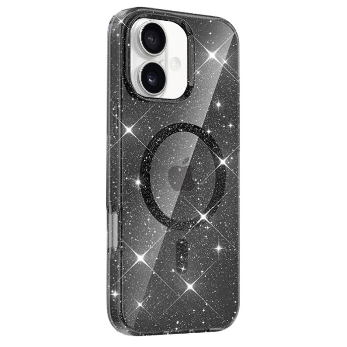 Чохол TPU Eclipse Sparkle (MagFit) для Apple iPhone 16  Black