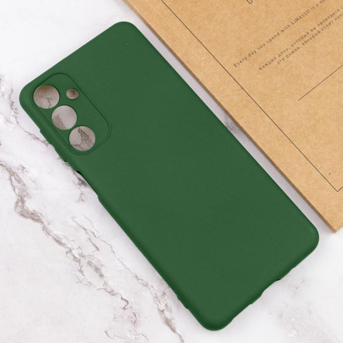 Чохол TPU GETMAN Liquid Silk Full Camera для Samsung Galaxy A25 5G Зелений/Dark green