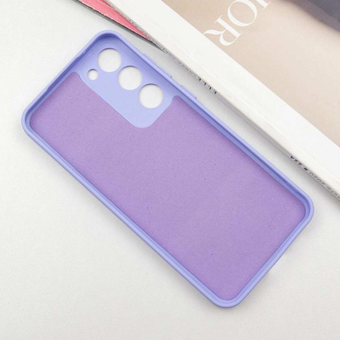 Чохол TPU GETMAN Liquid Silk Full Camera для Samsung Galaxy S23 Бузковий/Dasheen