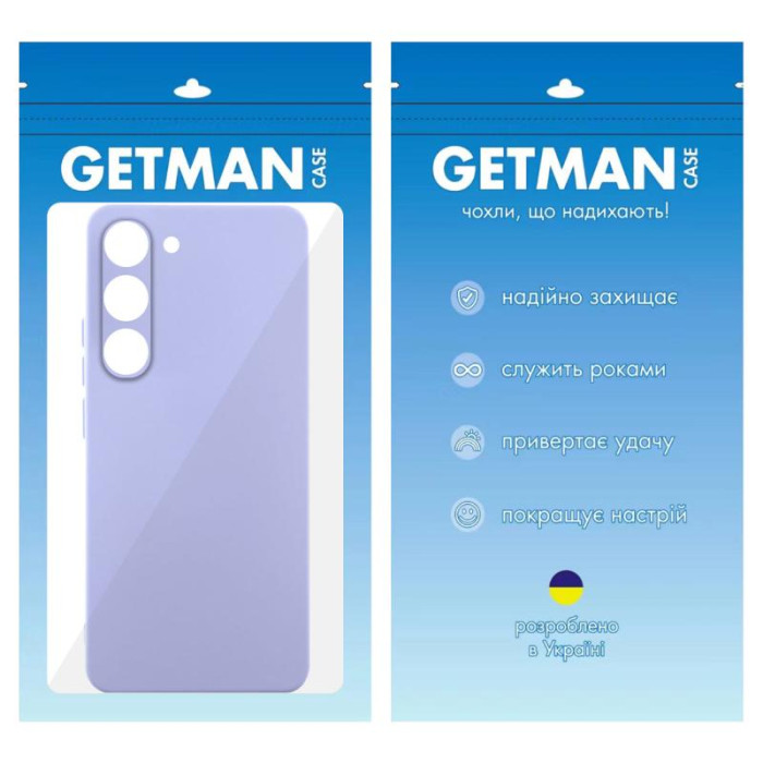 Чохол TPU GETMAN Liquid Silk Full Camera для Samsung Galaxy S23 Бузковий/Dasheen