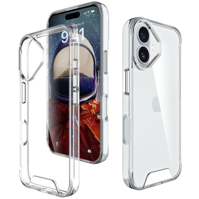 Чохол TPU Space Case transparent для Apple iPhone 17 (6.3') Прозорий