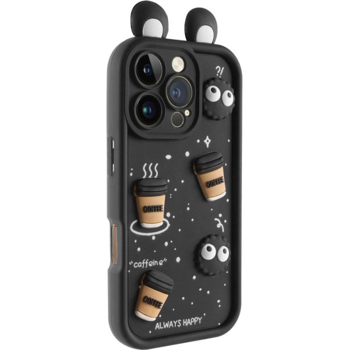 Чохол TPU Toys Case with Ears для Apple iPhone 16 Pro (6.3') Black
