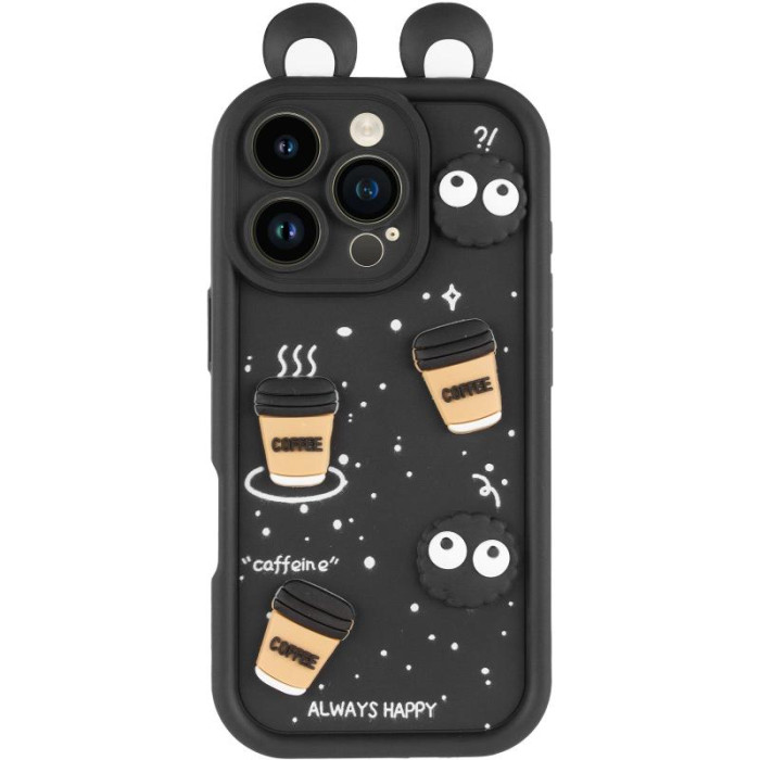 Чохол TPU Toys Case with Ears для Apple iPhone 16 Pro (6.3') Black