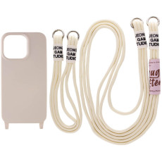 Чохол TPU two straps California для Apple iPhone 13 Pro Max Бежевий/Antique White  (ITS-L-00000055800_12)