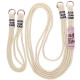 Чохол TPU two straps California для Apple iPhone 13 Pro Max Бежевий/Antique White