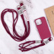 Чохол TPU two straps California для Apple iPhone 13  Червоний/Rose Red