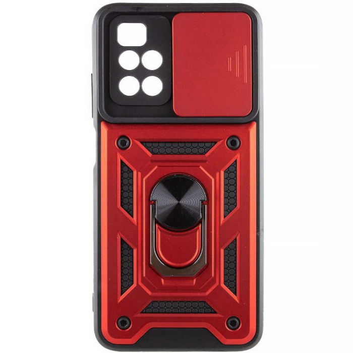 Чохол Ummi Camshield Serge Ring для Xiaomi Poco M4 Pro 5G Червоний/Red