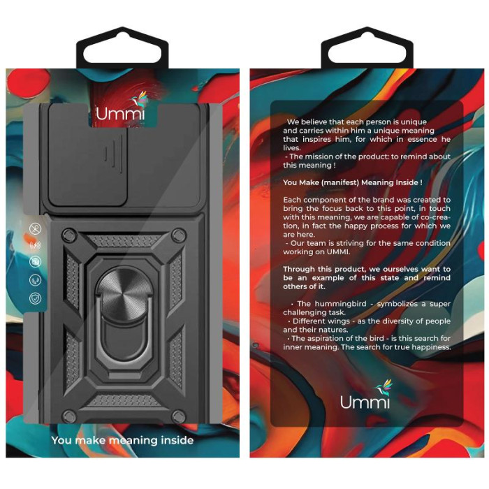 Чохол Ummi Camshield Serge Ring для Xiaomi Redmi 15 (EU) Чорний/Black
