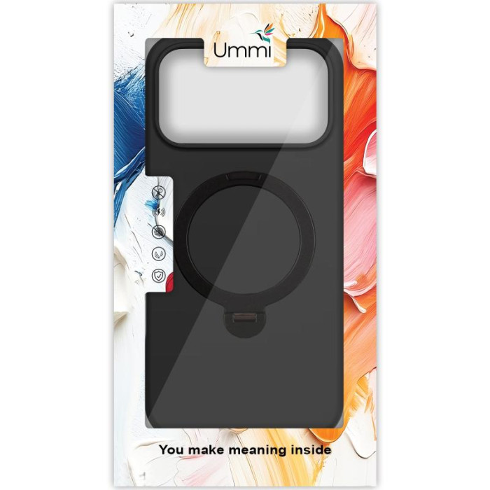 Чохол Ummi Colorful with MagSafe HQ Ring для Apple iPhone 17 Pro (6.3') Black