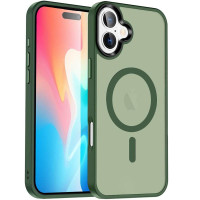 Чохол Ummi Colorful with MagSafe для Apple iPhone 16  Зелений/Dark Green  (ITS-L-00000082699_2)